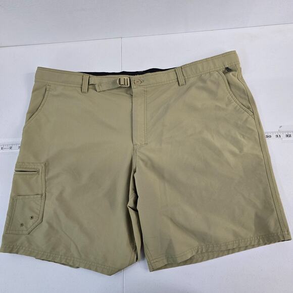 Realtree fishing shorts 2XL belted chino performance pockets 6272 cargo beige - Picture 1 of 9